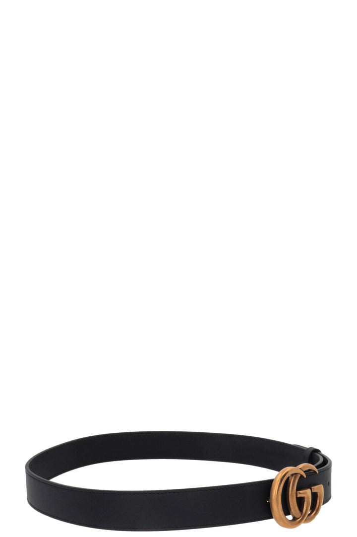 GUCCI Marmont Belt Leather Navy