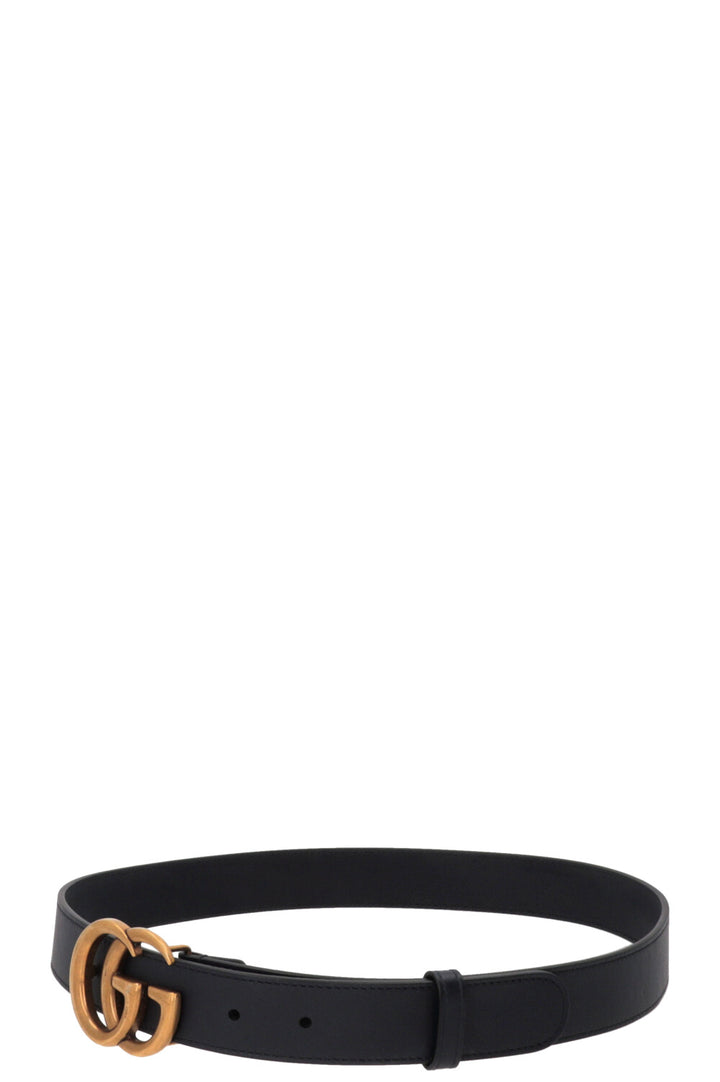 GUCCI Marmont Belt Leather Navy