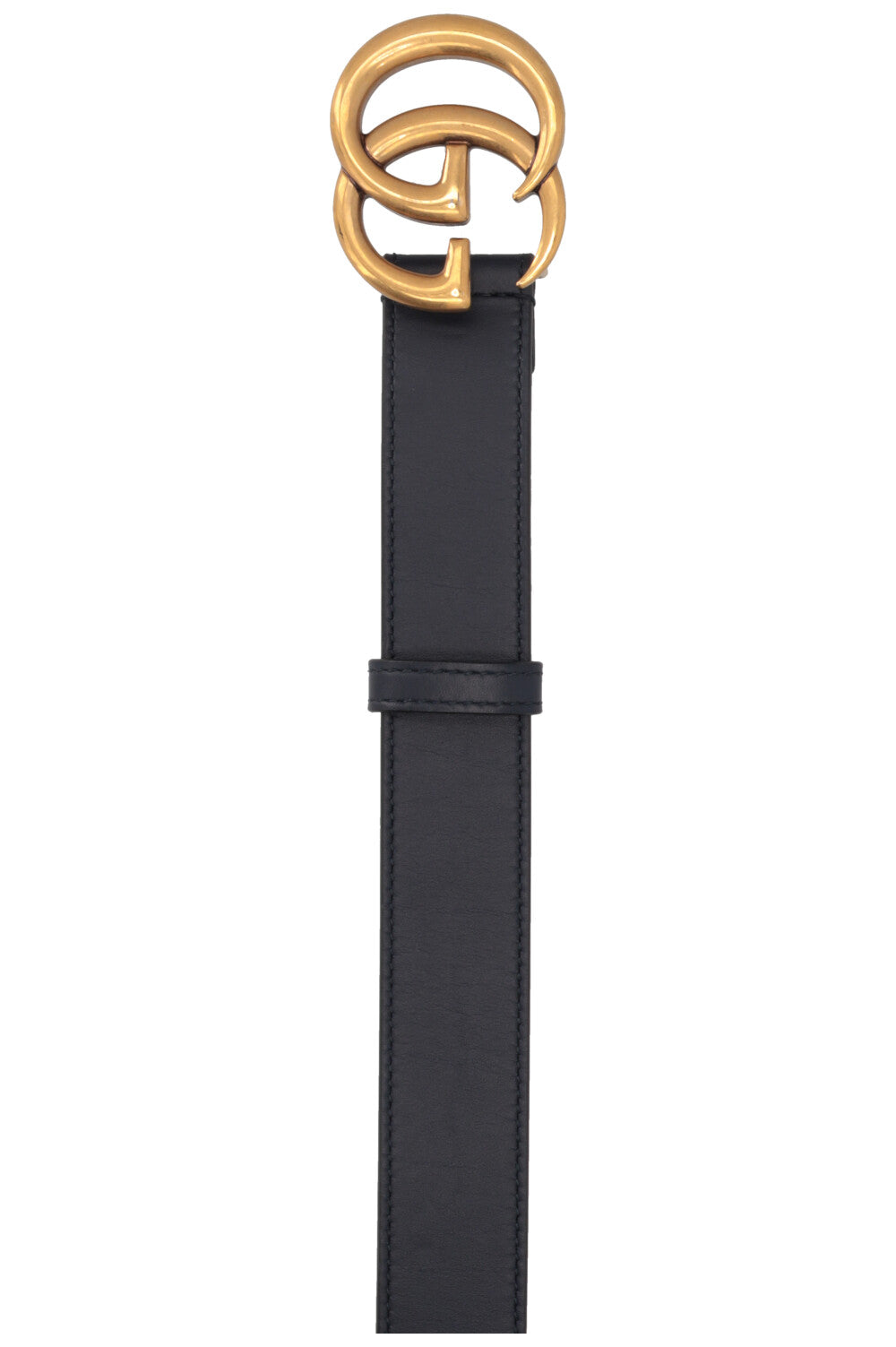 GUCCI Marmont Belt Leather Navy