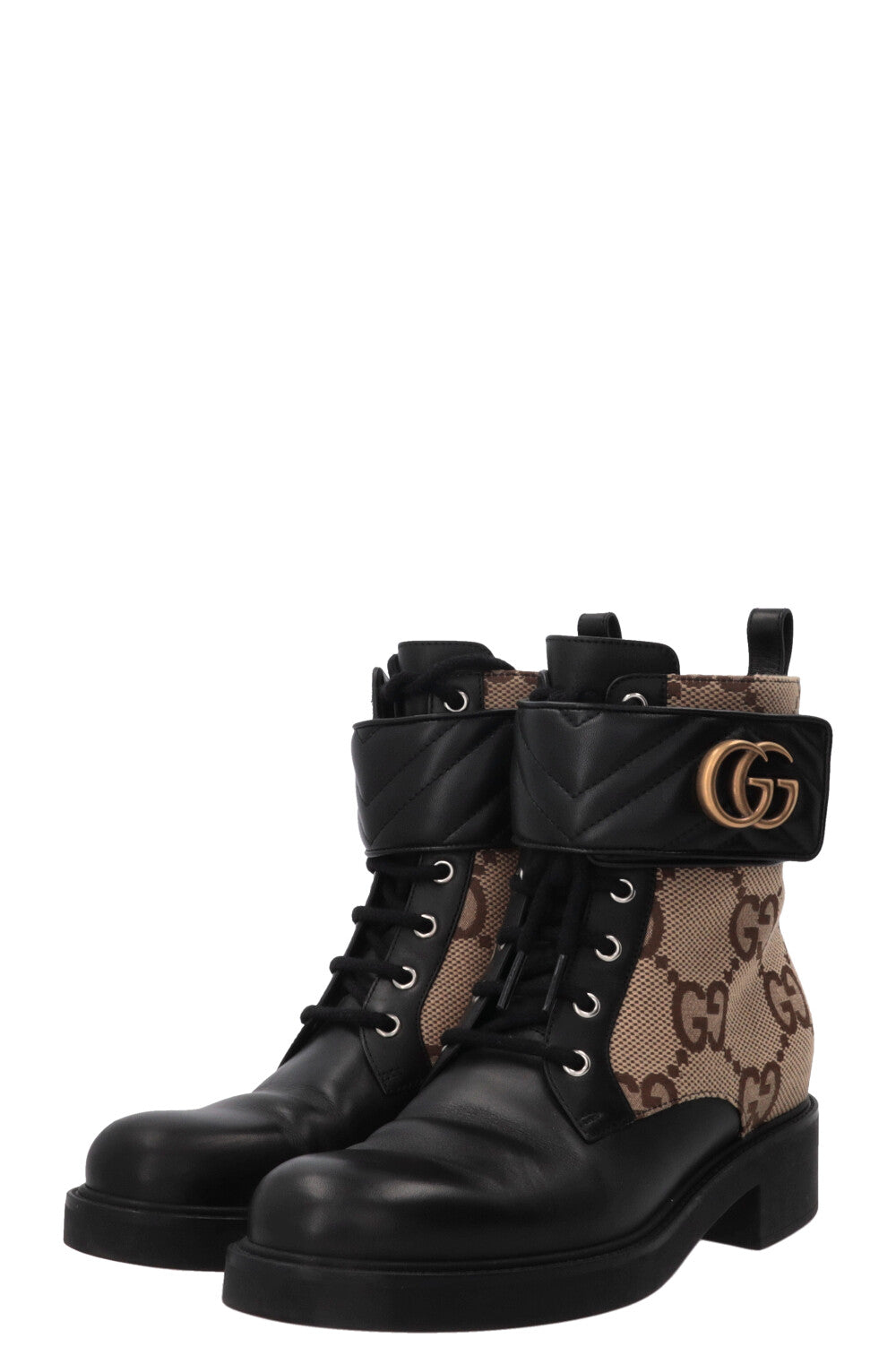 Bottines Marmont GUCCI en toile beige