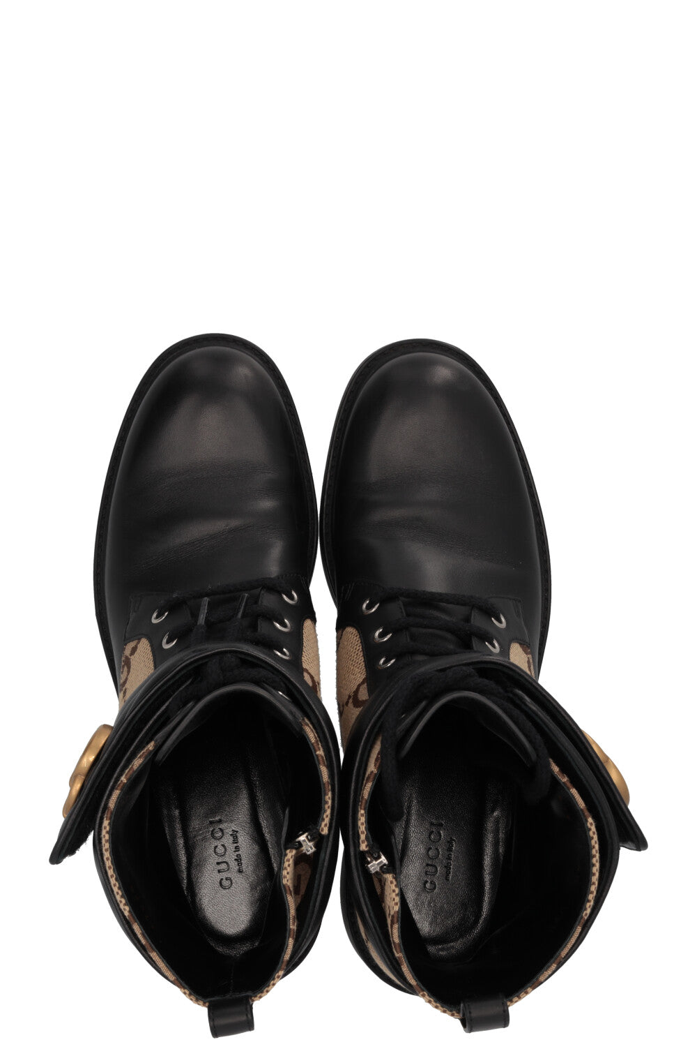 Bottines Marmont GUCCI en toile beige