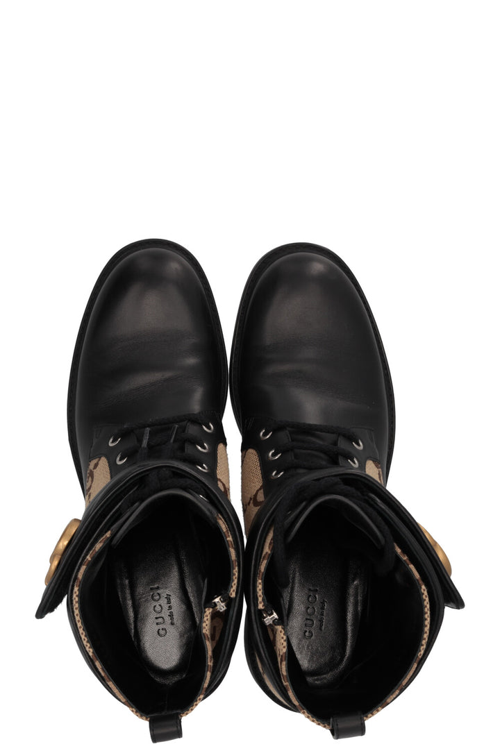 Bottines Marmont GUCCI en toile beige