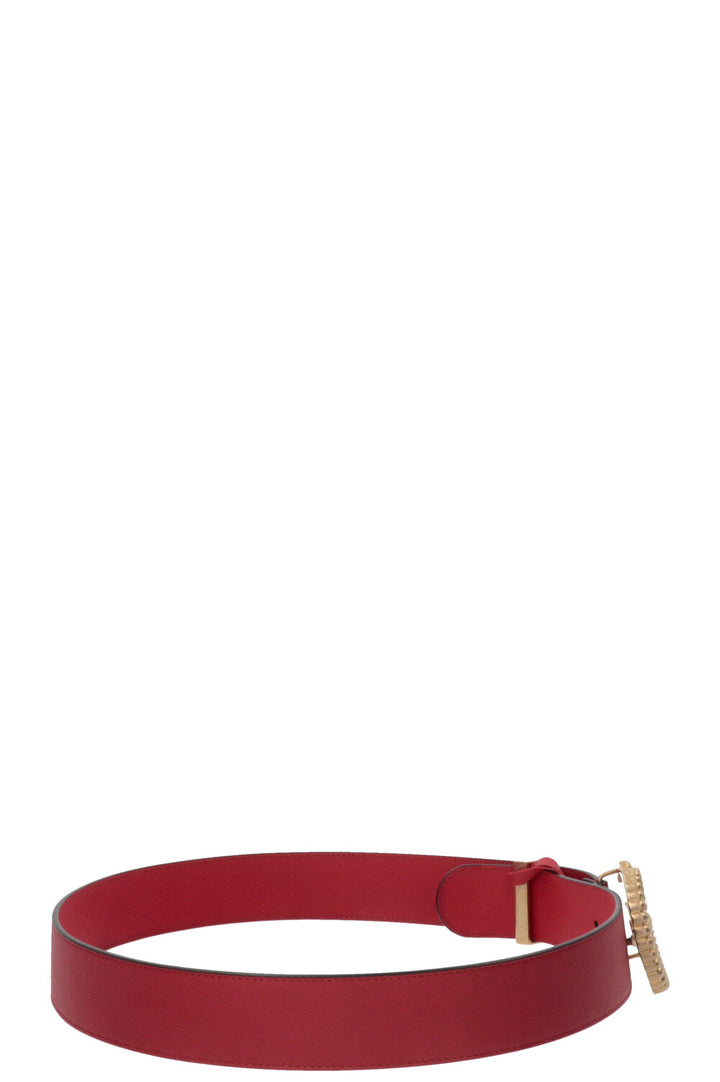 GUCCI Marmont GG Belt Leather Red