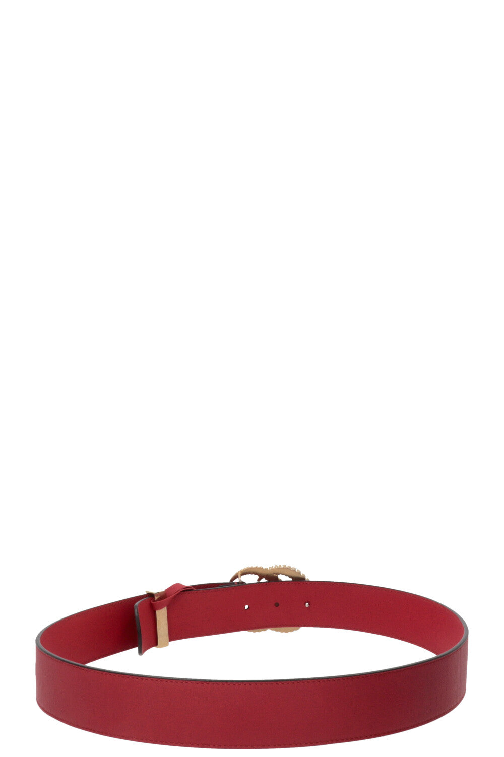 GUCCI Marmont GG Belt Leather Red