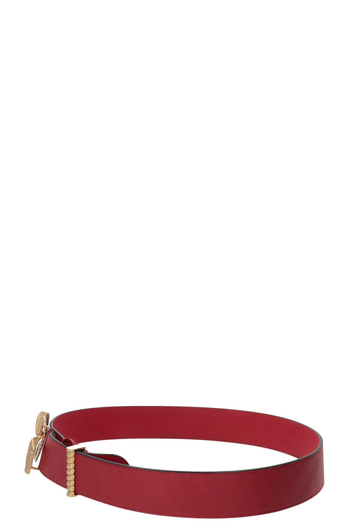 GUCCI Marmont GG Belt Leather Red