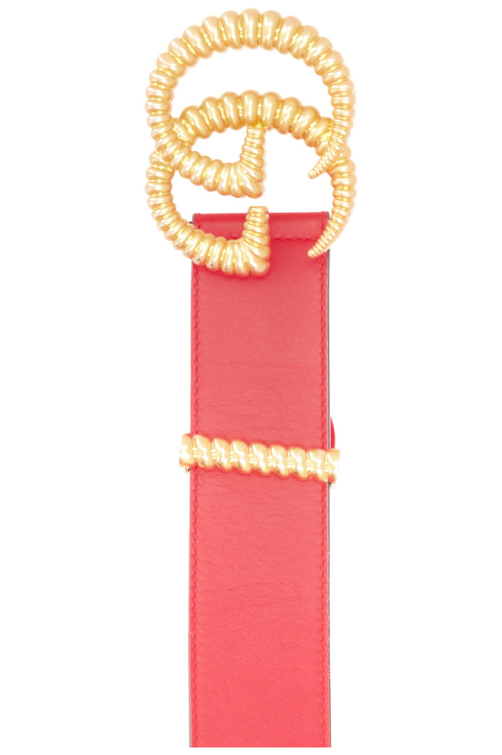 GUCCI Marmont GG Belt Leather Red