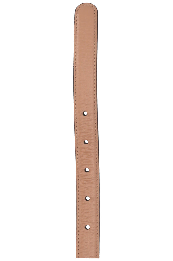 GUCCI Marmont GG Slim Belt Leather Beige