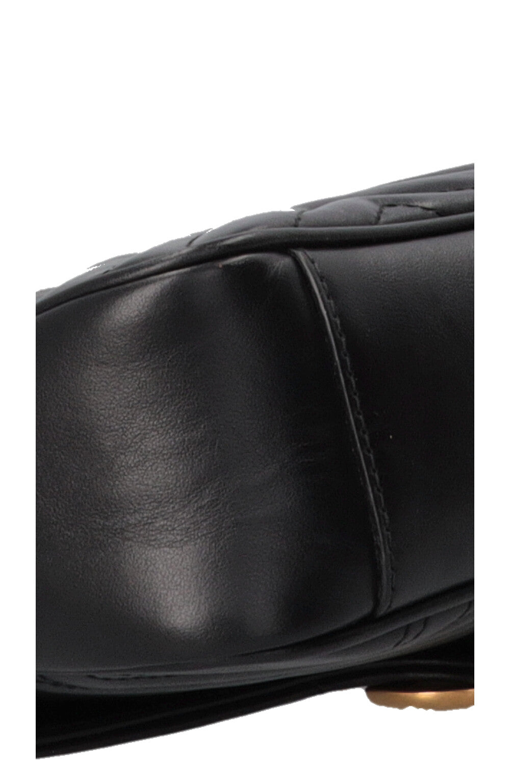 GUCCI Marmont Shoulder Bag Medium Leather Black