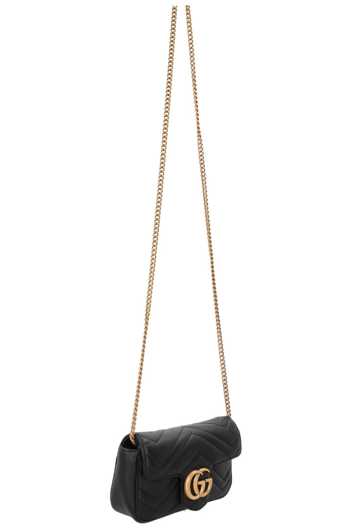 GUCCI Marmont Super Mini Leather Black