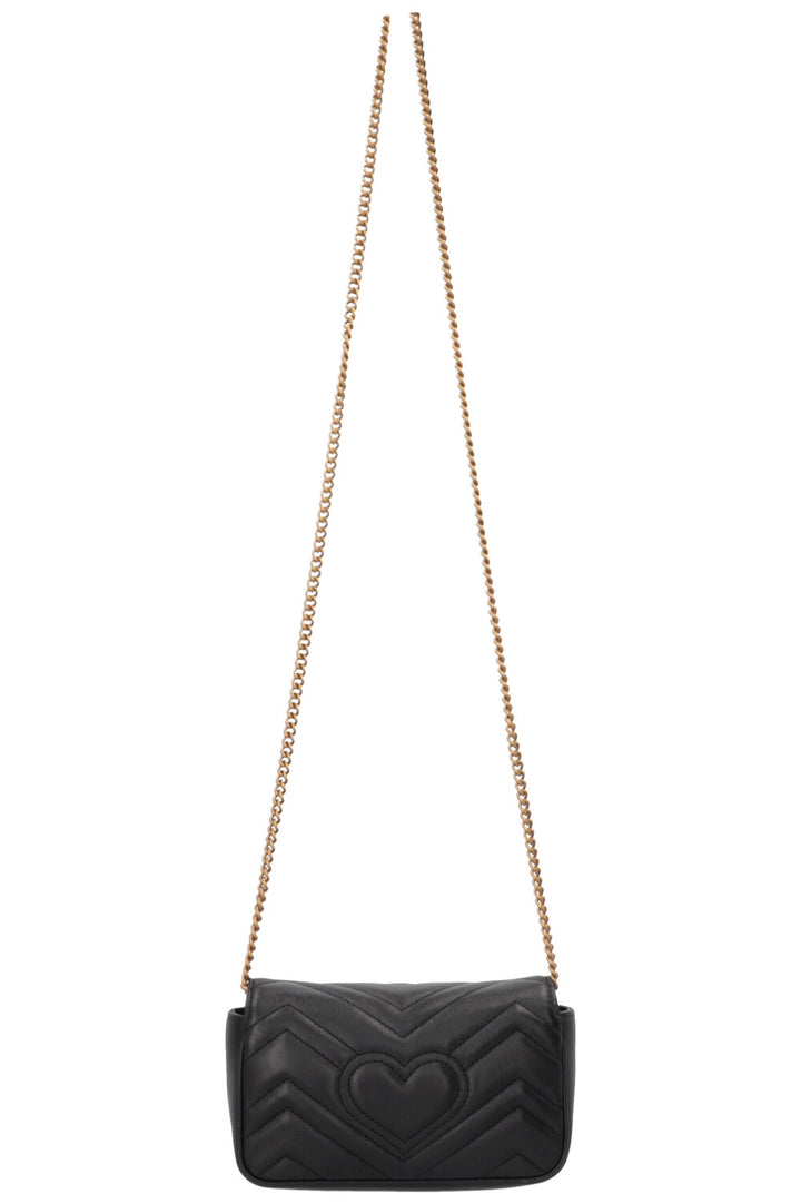 GUCCI Marmont Super Mini Leather Black