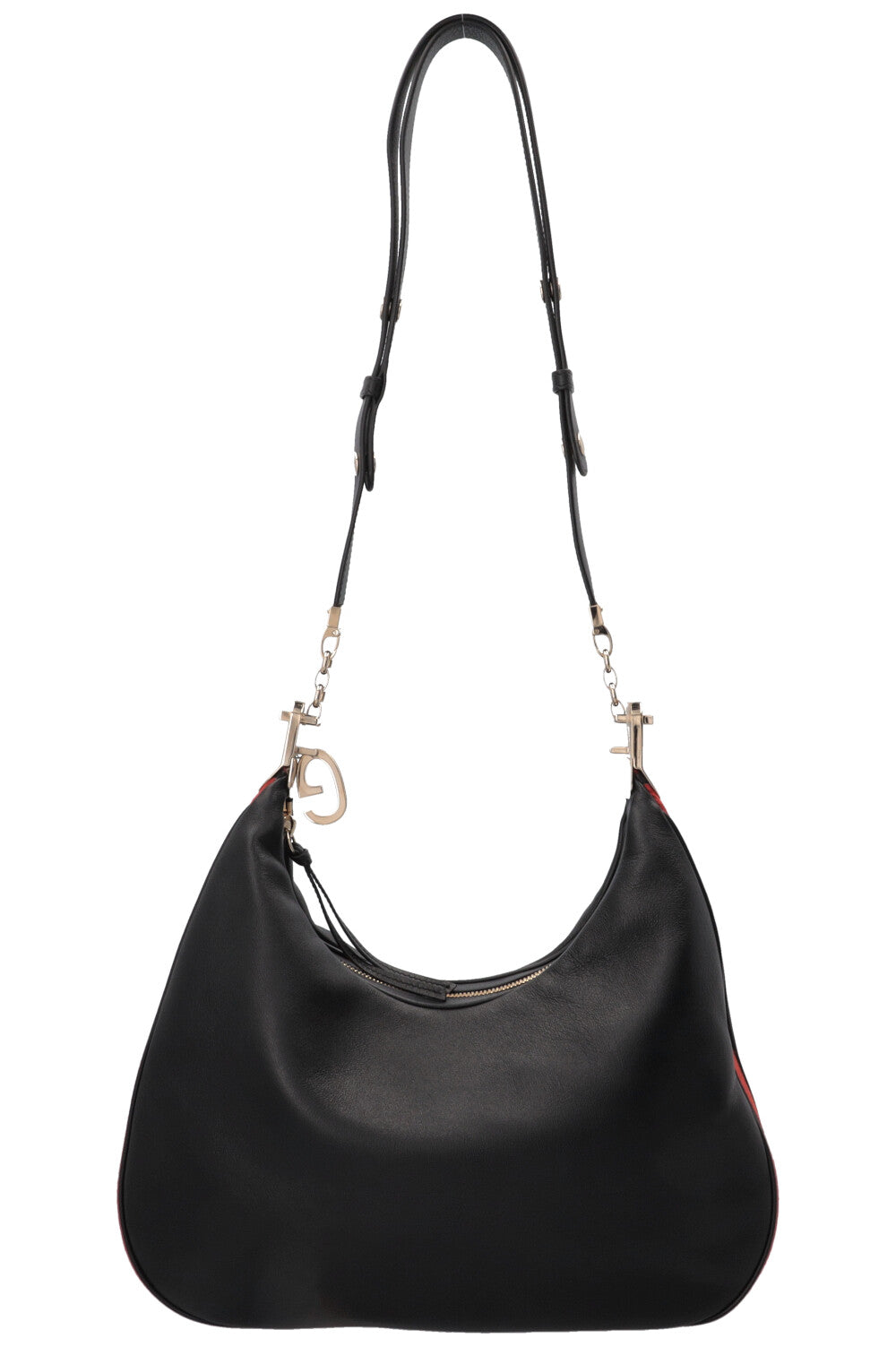 GUCCI Medium Attache Bag Leather Black