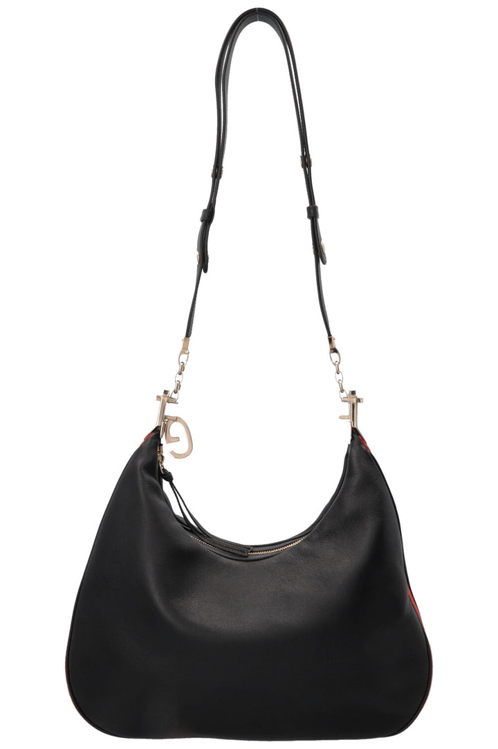 GUCCI Medium Attache Bag Leather Black