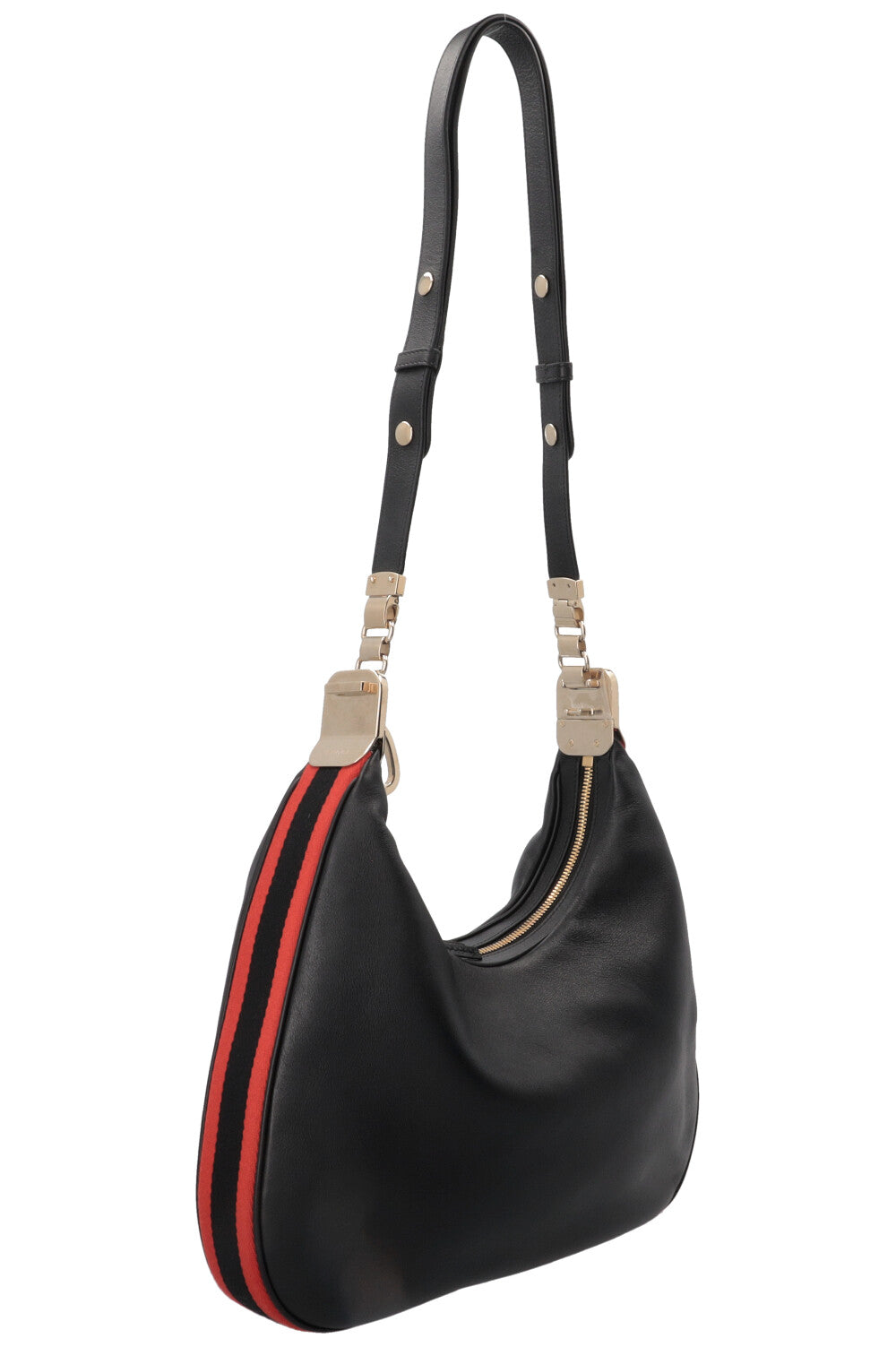 GUCCI Medium Attache Bag Leather Black