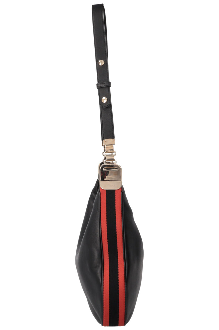 GUCCI Medium Attache Bag Leather Black