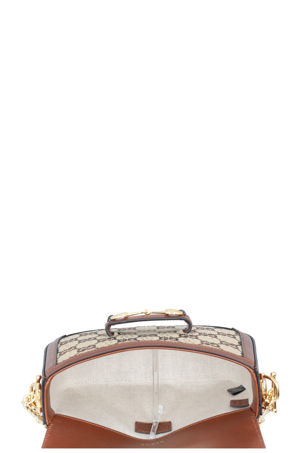 GUCCI Mini 1955 Horsebit Canvas Beige