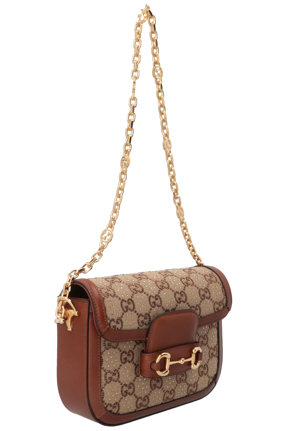 GUCCI Mini 1955 Horsebit Canvas Beige