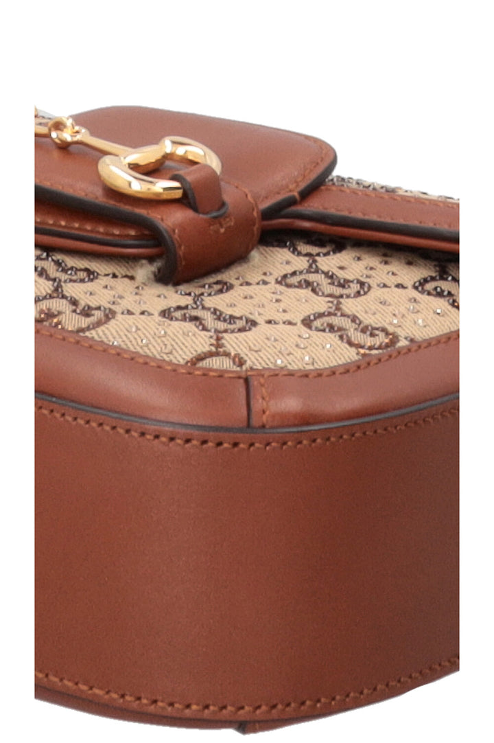 GUCCI Mini 1955 Horsebit Canvas Beige