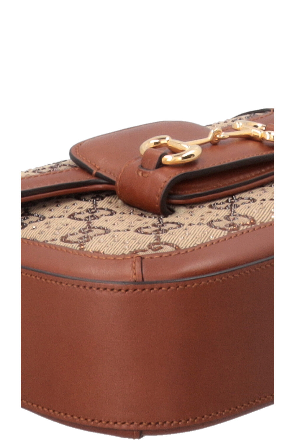 GUCCI Mini 1955 Horsebit Canvas Beige