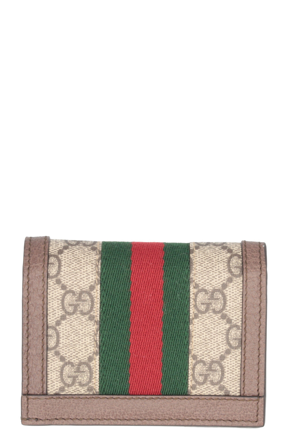 GUCCI Ophidia GG Wallet Supreme Canvas Leather Brown