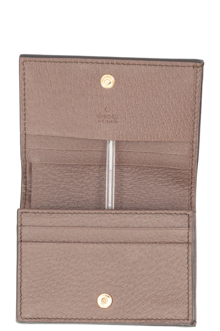 GUCCI Ophidia GG Wallet Supreme Canvas Leather Brown