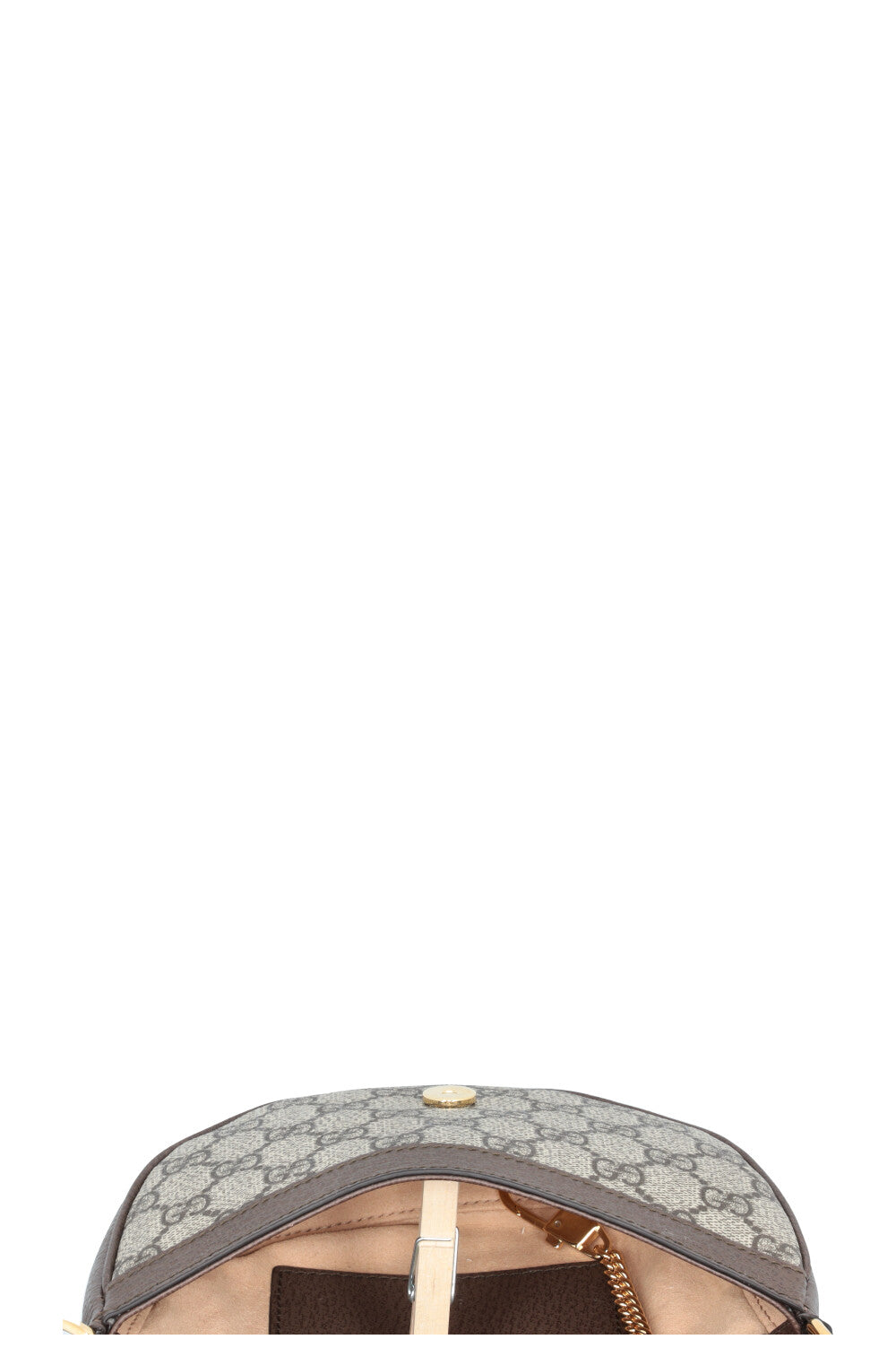 Sac bandoulière demi-lune Ophidia Gucci en toile suprême