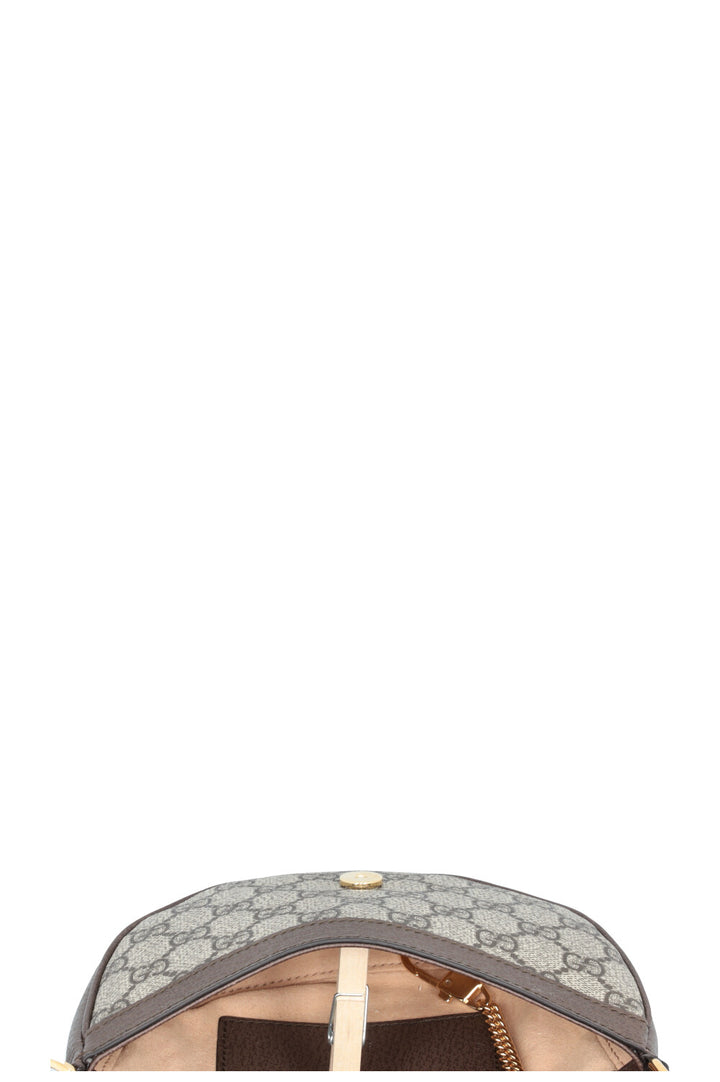 Sac bandoulière demi-lune Ophidia Gucci en toile suprême