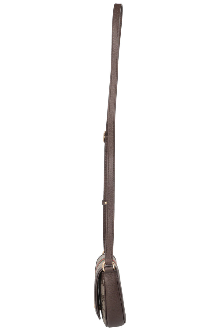 Sac bandoulière demi-lune Ophidia Gucci en toile suprême