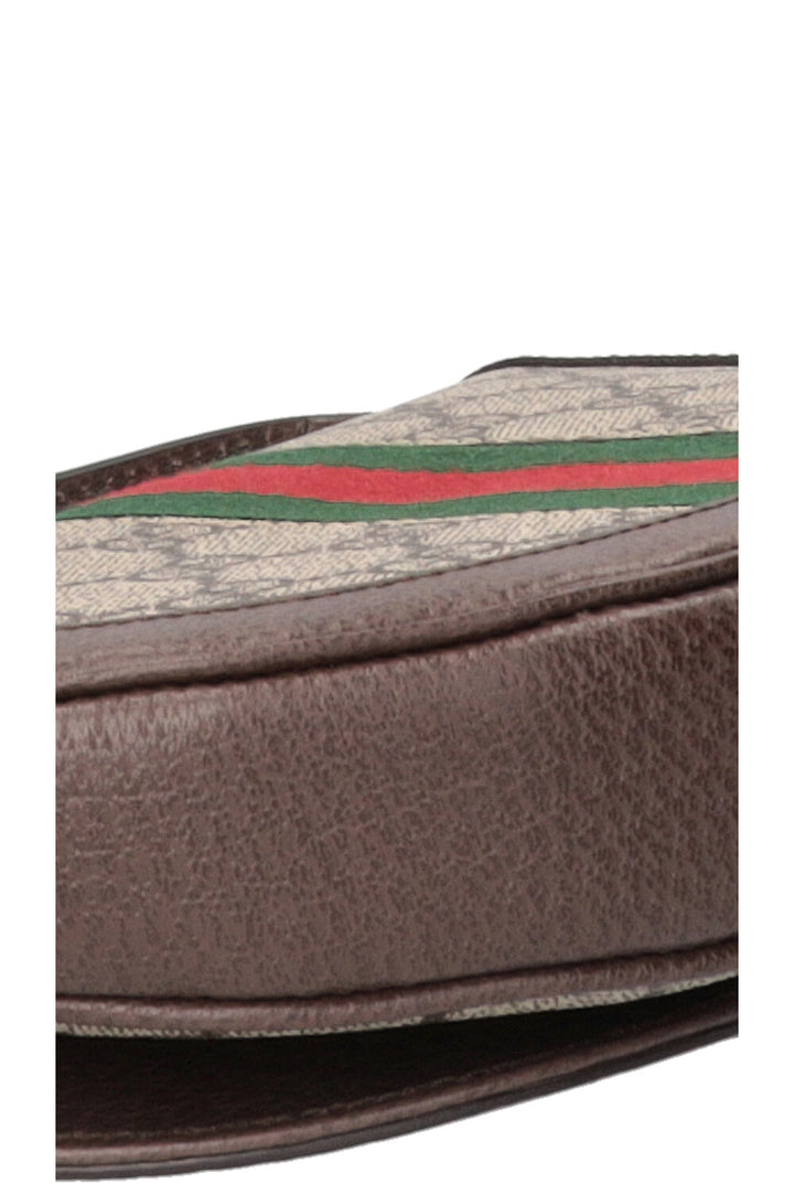 Sac bandoulière demi-lune Ophidia Gucci en toile suprême