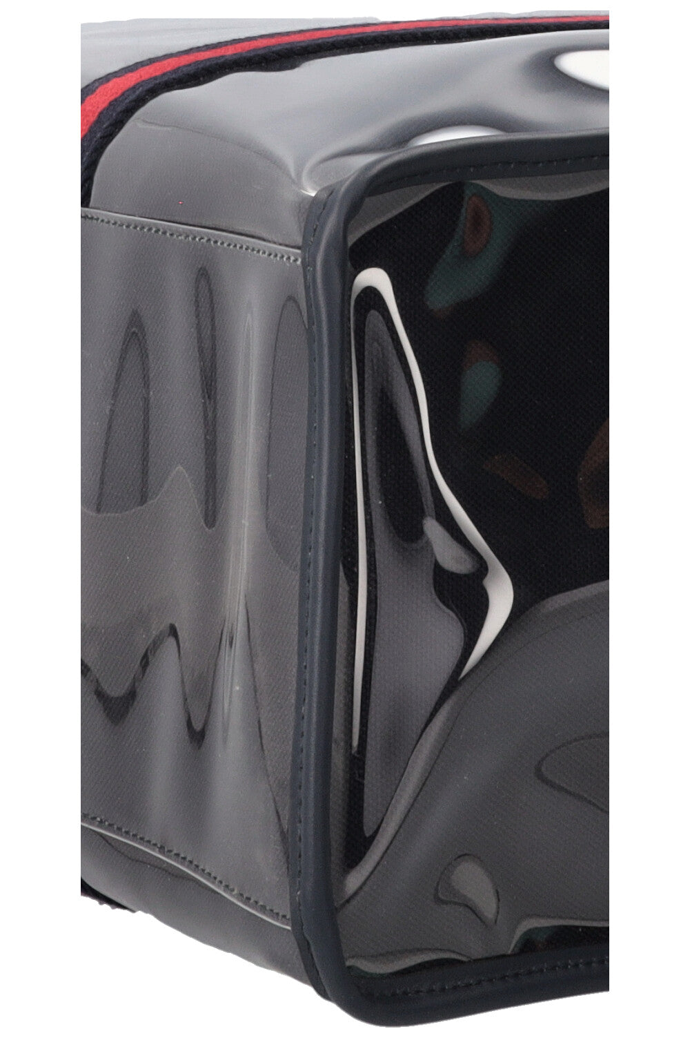 GUCCI Sac cabas Web en PVC bleu marine