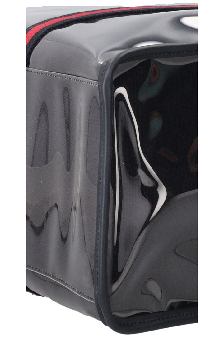 GUCCI Sac cabas Web en PVC bleu marine
