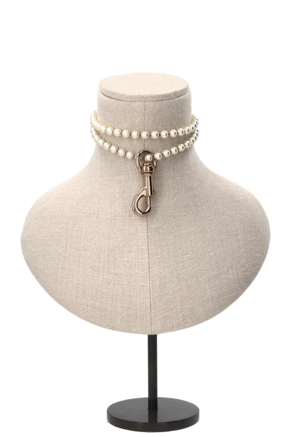 GUCCI Collier porte-clés perle
