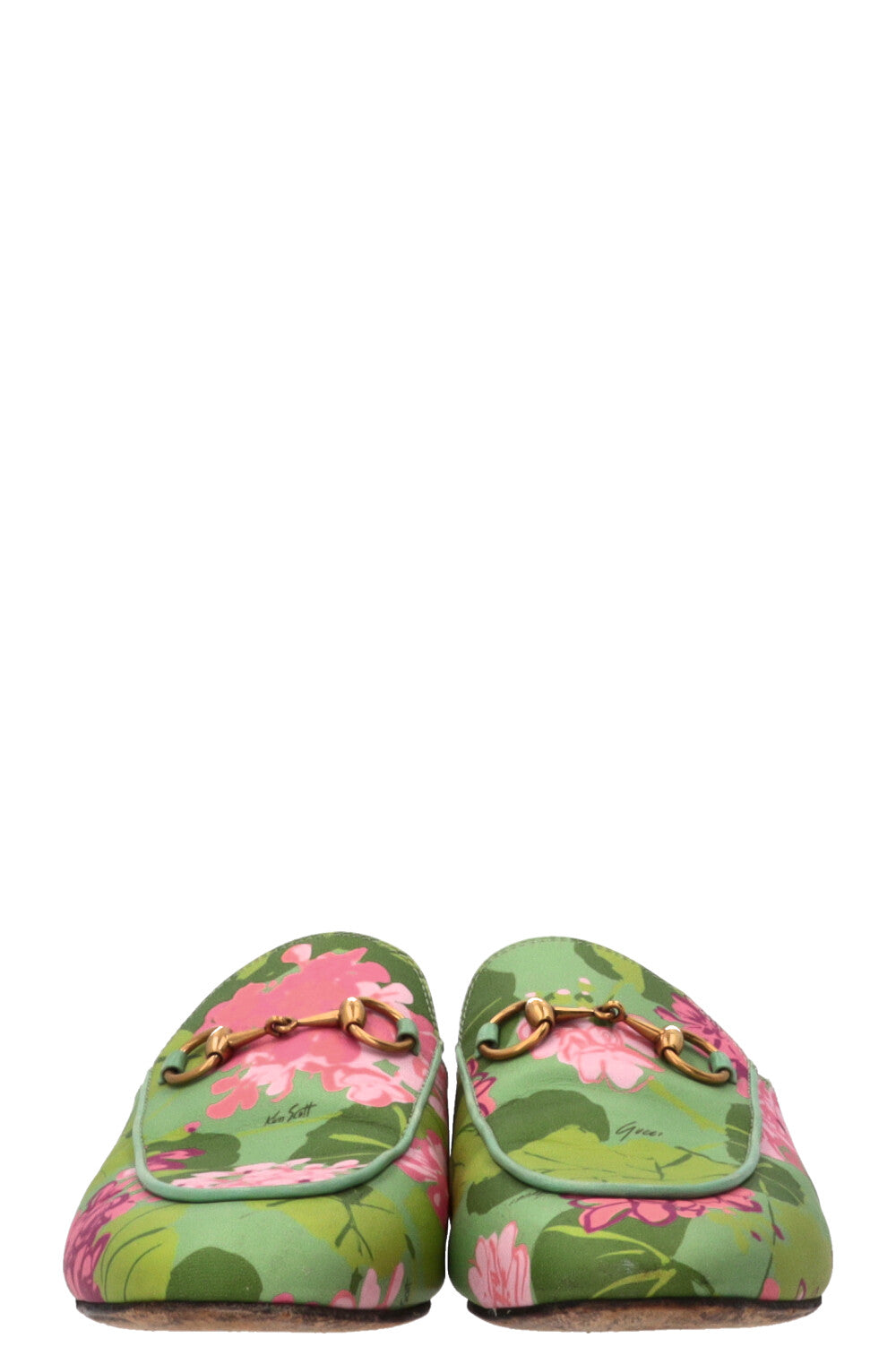 GUCCI Mules Princetown Ken Scott Cuir Multicolore