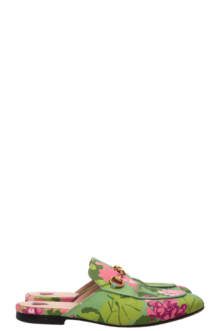 GUCCI Mules Princetown Ken Scott Cuir Multicolore