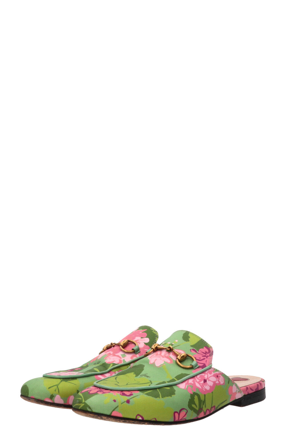 GUCCI Mules Princetown Ken Scott Cuir Multicolore