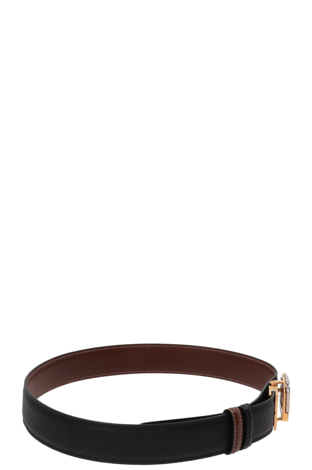 GUCCI Reversible GG Square Buckle Belt Black