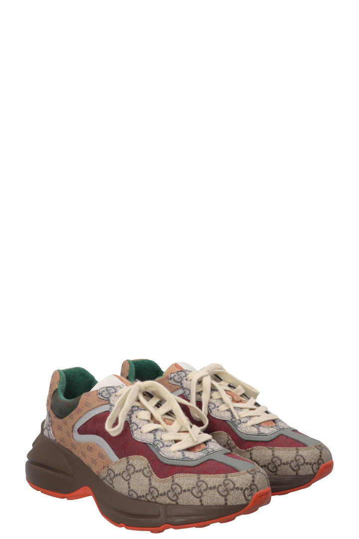 Baskets Rhyton GUCCI en toile multicolore