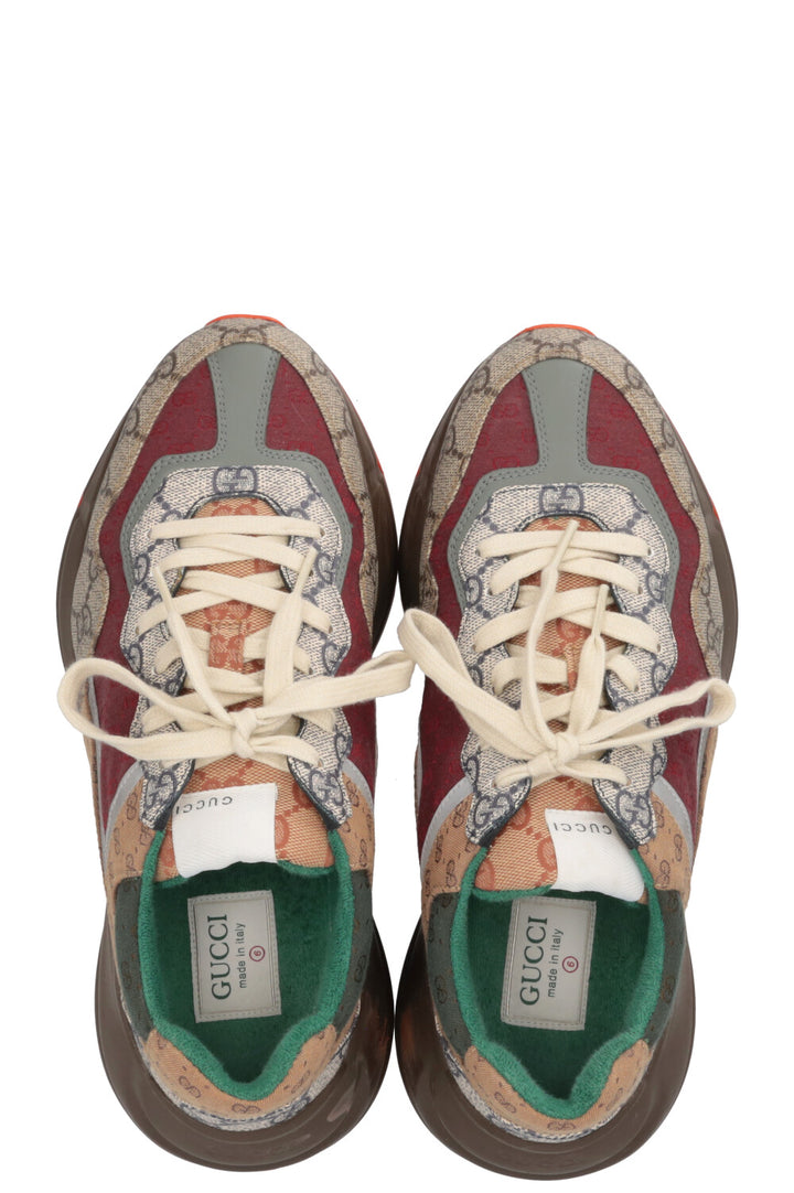 Baskets Rhyton GUCCI en toile multicolore