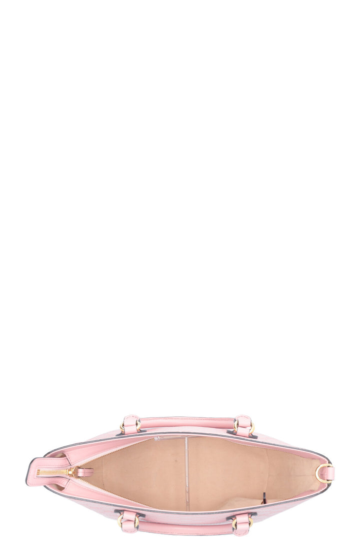 GUCCI Signature Tote Bag Small Leather Pink