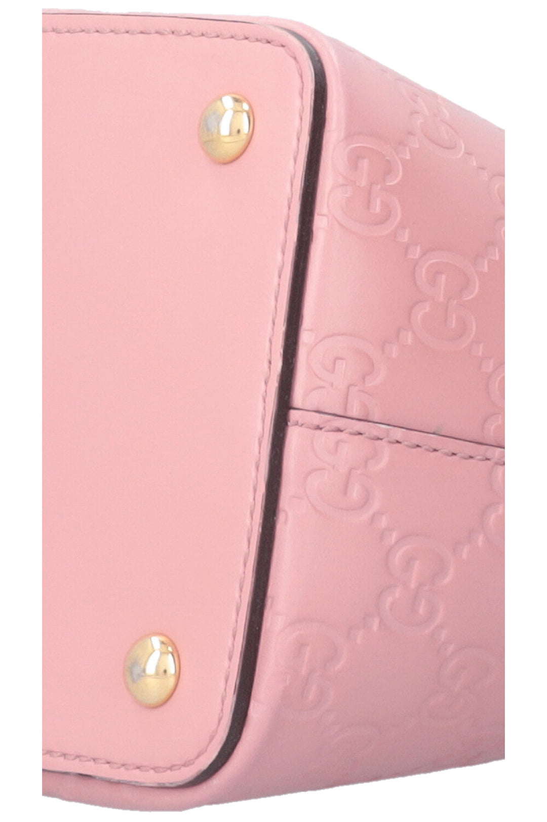 GUCCI Signature Tote Bag Small Leather Pink