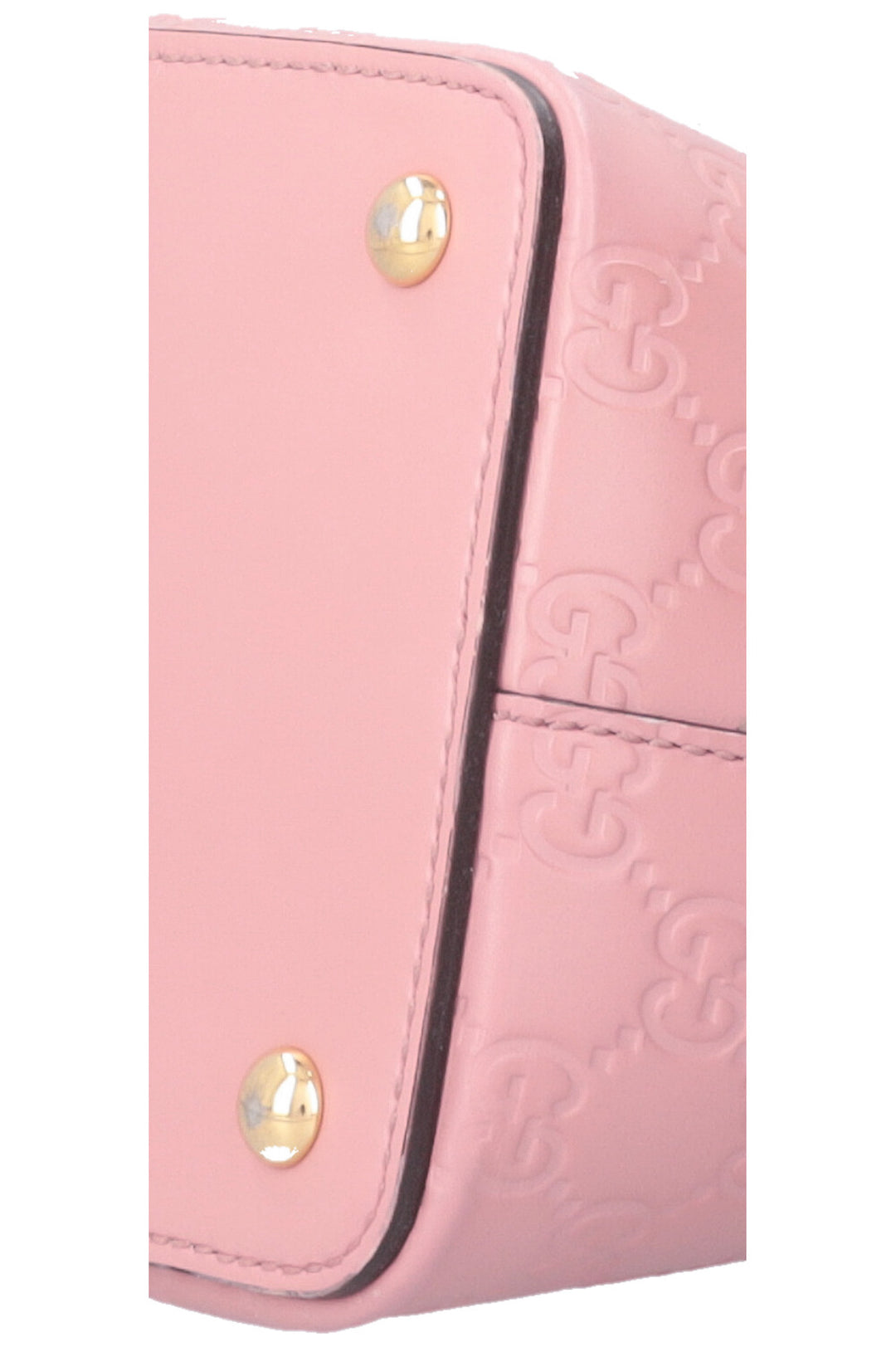 GUCCI Signature Tote Bag Small Leather Pink