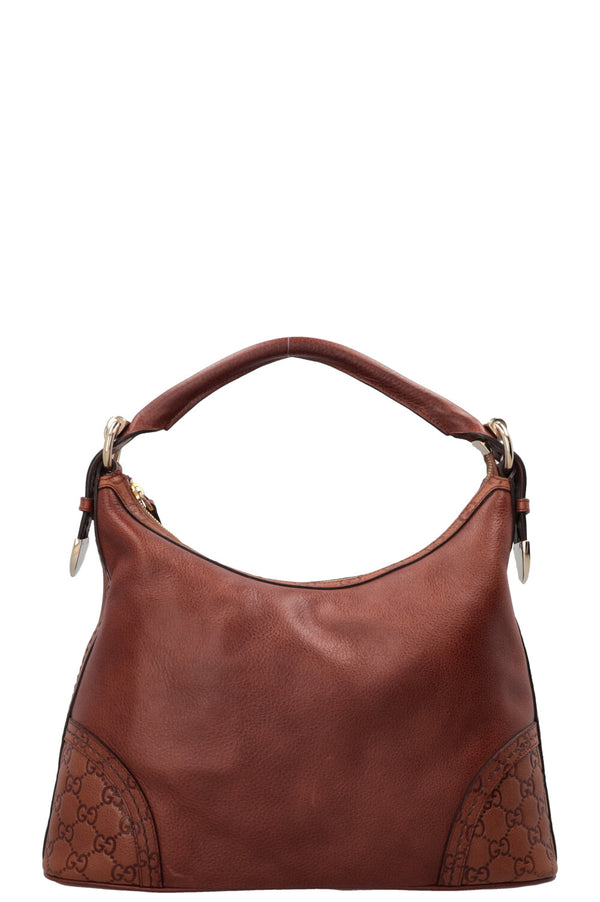 GUCCI Signora Sac Hobo Cuir Marron
