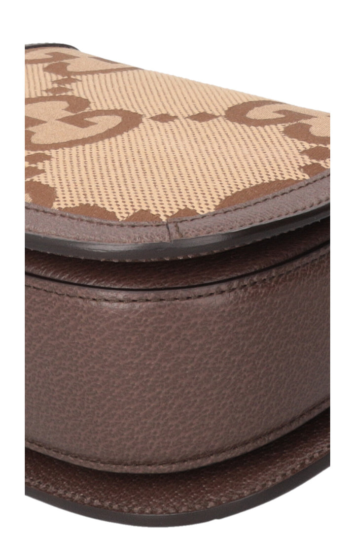 Petit sac Gucci Bamboo 1947 en toile Jumbo GG marron