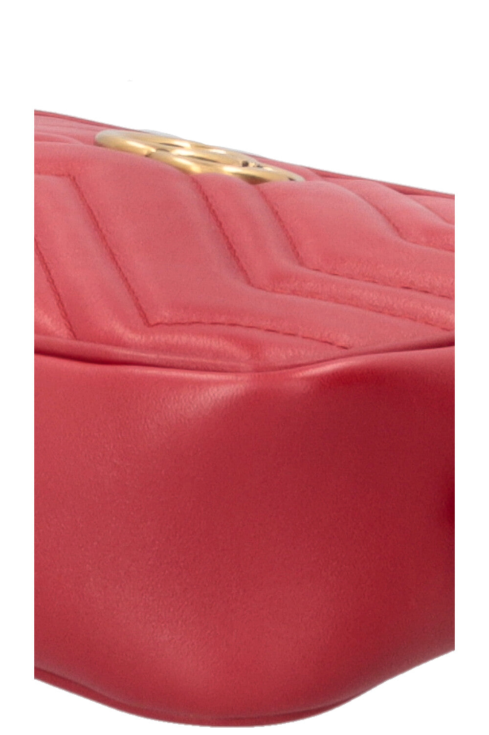 GUCCI Small Marmont Camera Bag Leather Red
