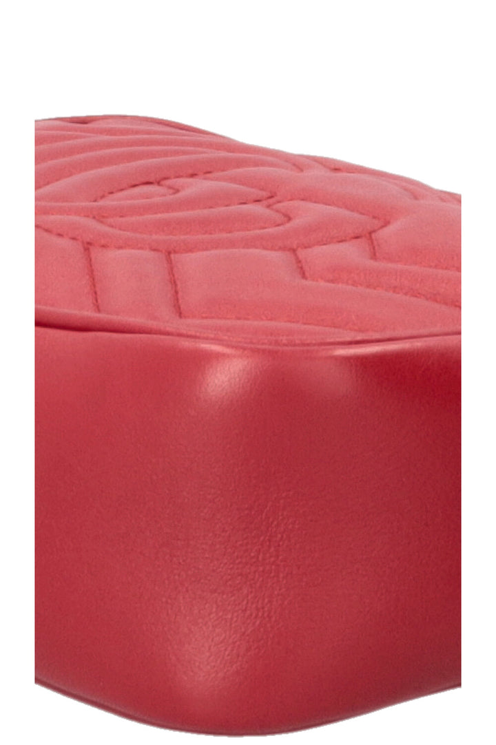GUCCI Small Marmont Camera Bag Leather Red