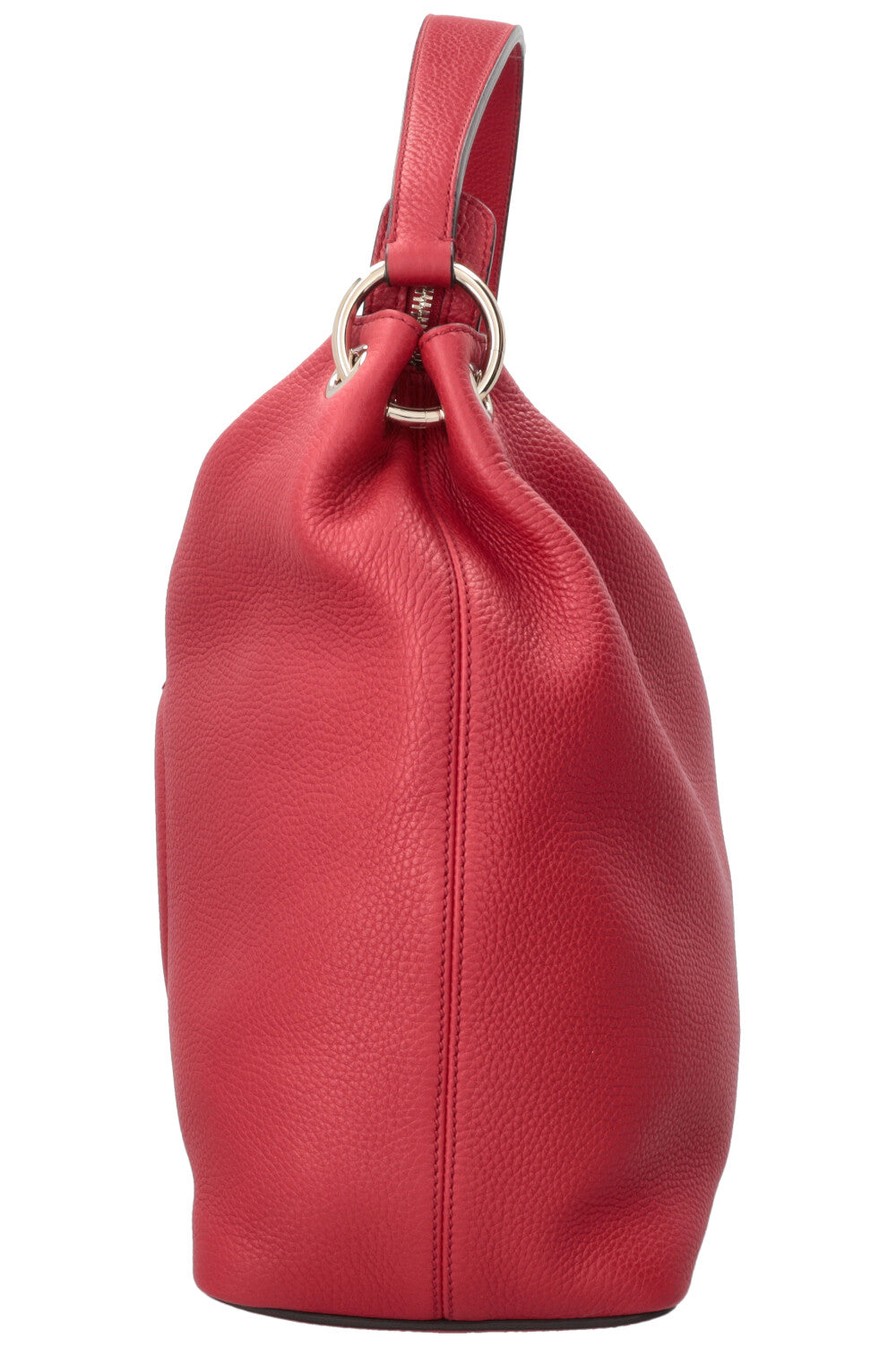 GUCCI Soho Hobo Bag Leather Red