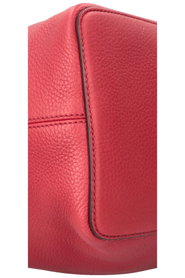 GUCCI Soho Hobo Bag Leather Red