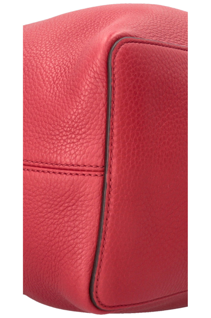 GUCCI Soho Hobo Bag Leather Red