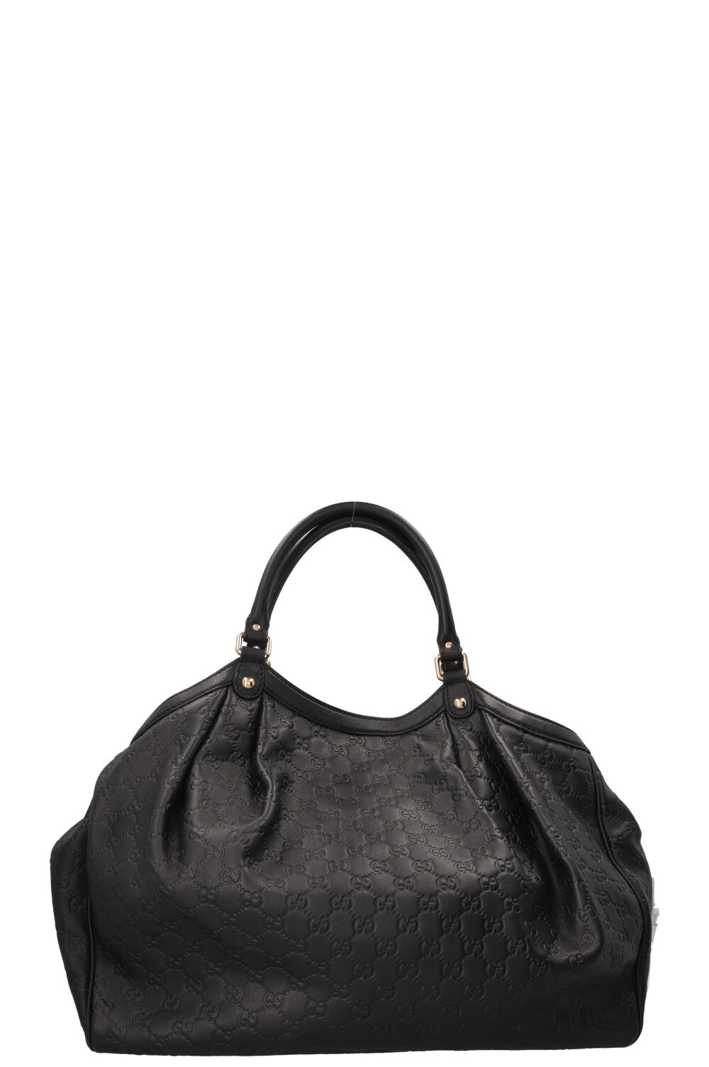 GUCCI Sukey Hobo Bag Leather Guccissima Black