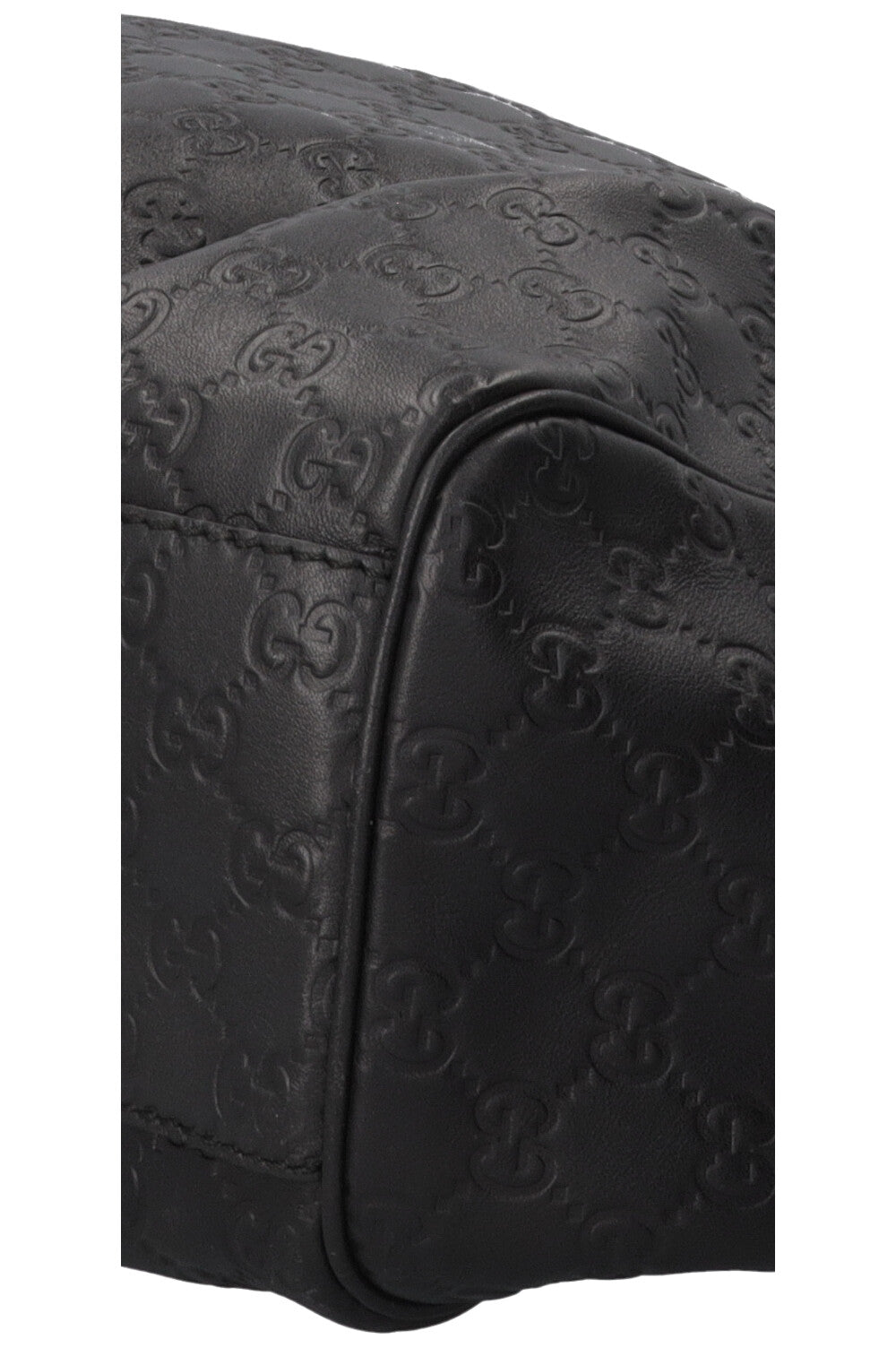 GUCCI Sukey Hobo Bag Leather Guccissima Black