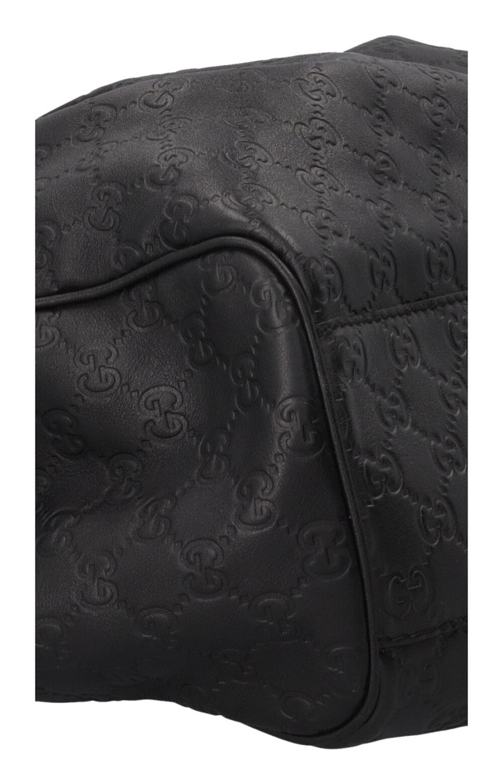 GUCCI Sukey Hobo Bag Leather Guccissima Black
